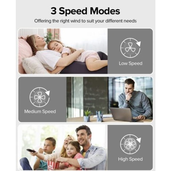 OVOLTA Multifunction Air Cooler BK20W Timer 3-Speed Remote Control USB Power - Picture 8 of 9